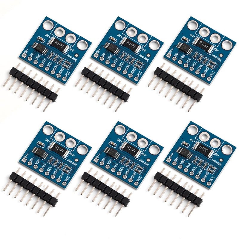 Qoroos 6pcs INA226 IIC I2C Interface Bi-Directional Current Monitoring Sensor Power Monitor Sensor Alert Monitor Module with Alarm Function 36V for Arduino - Image 1